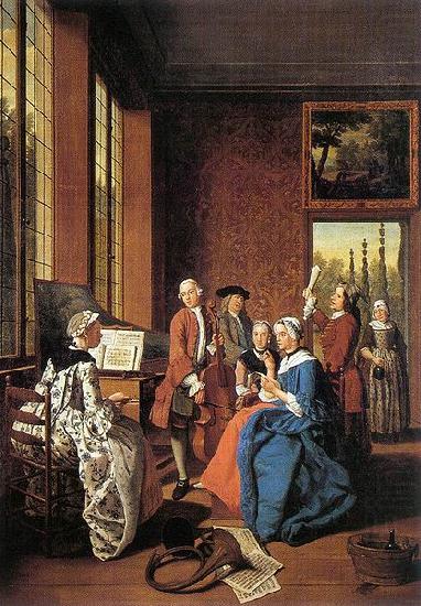 Concert in an Interior, Jan Josef Horemans the Elder